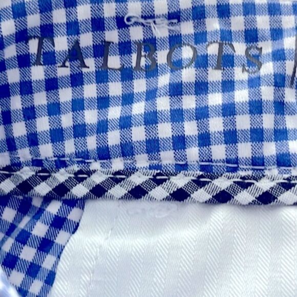 Talbots Gingham Check Perfect Skimmer Capri Pants Cotton with Spandex - Picture 6 of 10